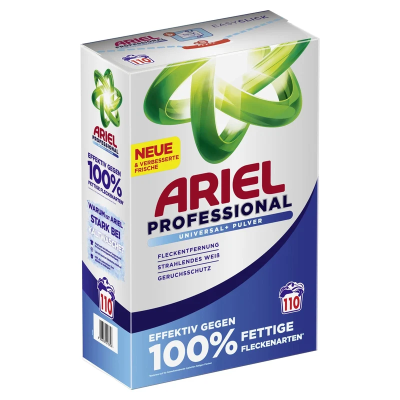 Ariel Professional Universal+ Pulverwaschmittel, 110 und 140 Waschladungen