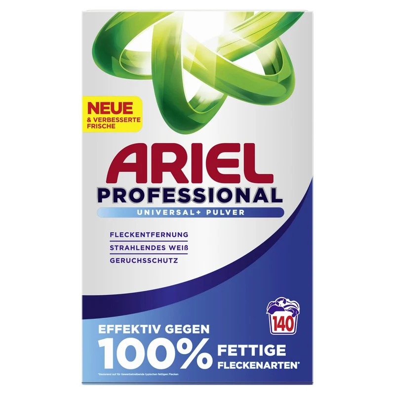 Ariel Professional Universal+ Pulverwaschmittel, 110 und 140 Waschladungen