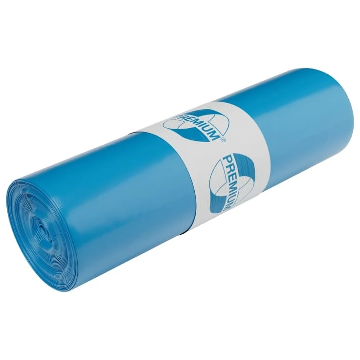 DEISS PREMIUM Abfallsack 70 Liter blau, 1058 g/ Rolle, Typ 60