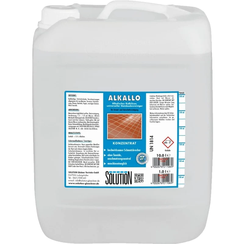 ALKALLO® Hochalkalischer Reiniger – Mikrospaltung ohne Tenside