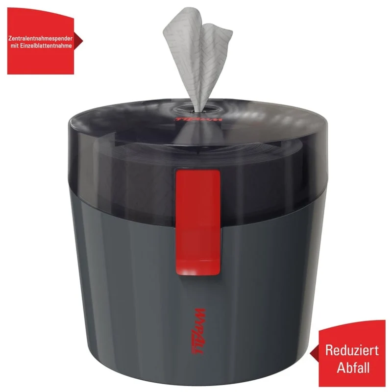 WypAll Reach PLUS Wischtuchspender Zentralentnahme, schwarz