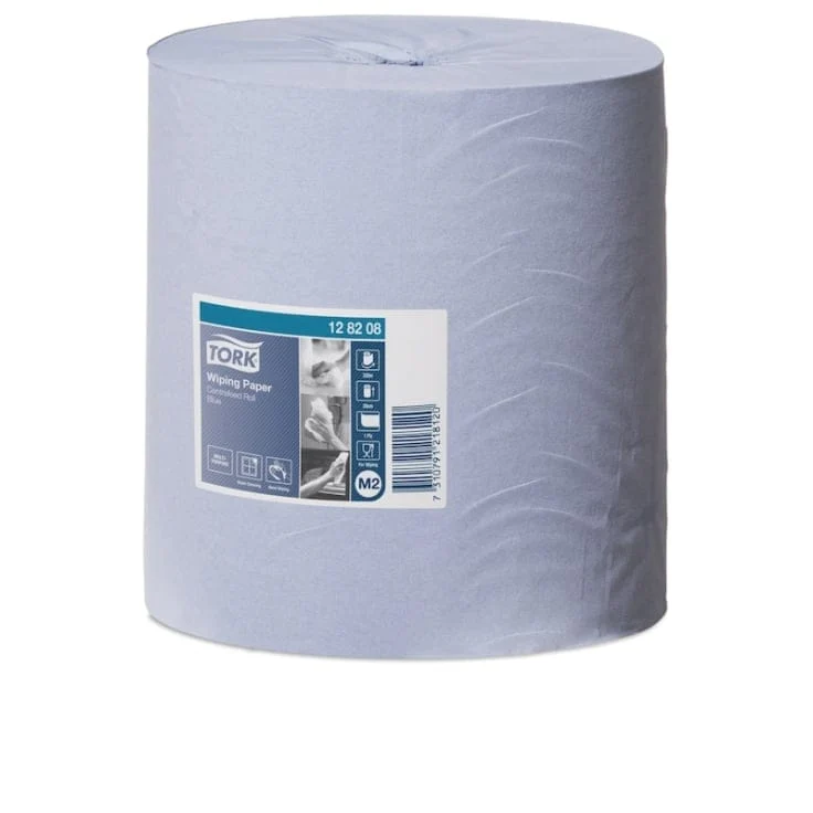 Tork Papierwischtücher M2 1-lagig, blau, 320 m