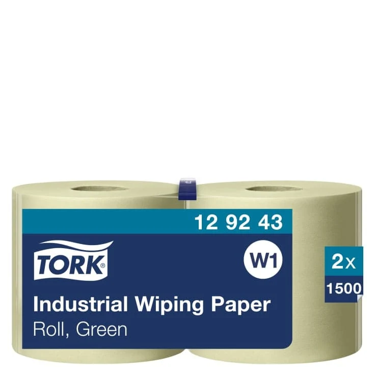 Tork Industrie Papierwischtücher W1 2-lagig, grün, 510 m