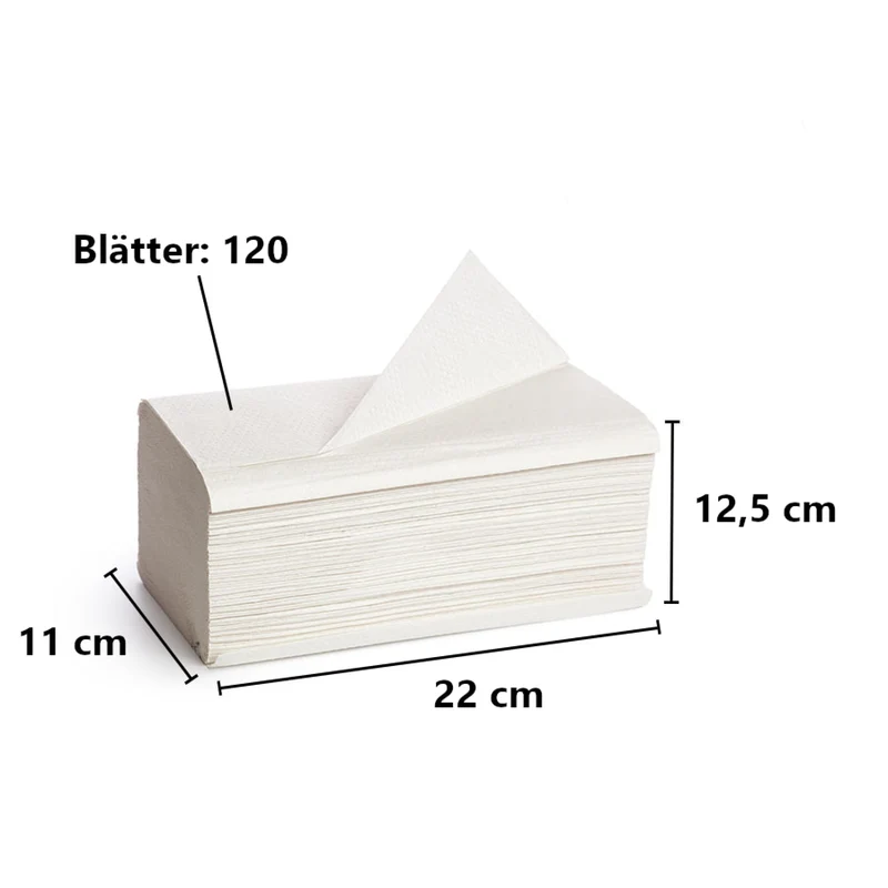 racon premium Falthandtücher HT 3, 42 x 21,6 cm, 2-lagig, hochweiß