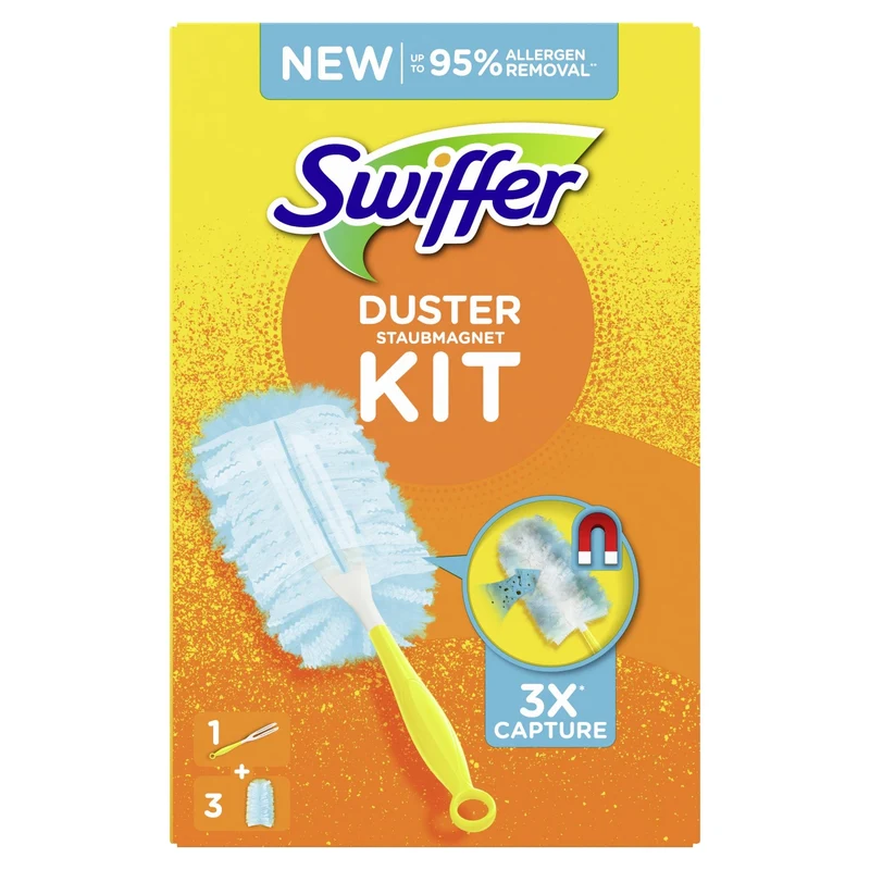 Swiffer Staubmagnet Duster Kit, Handgriff + 3 oder 7 Tücher