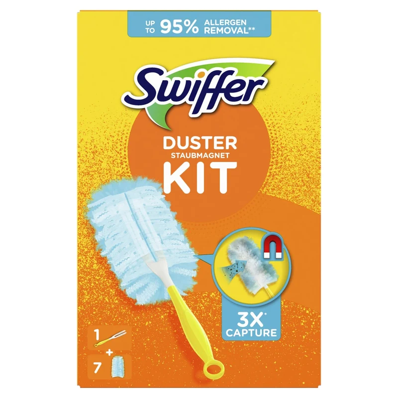 Swiffer Staubmagnet Duster Kit, Handgriff + 3 oder 7 Tücher