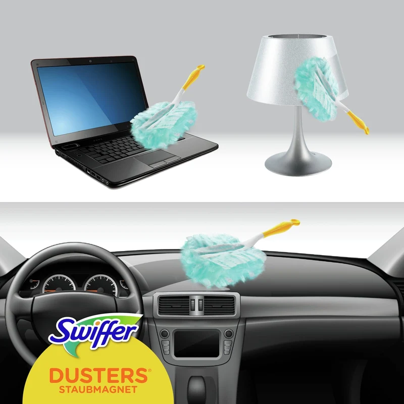Swiffer Staubmagnet Duster Kit, Handgriff + 3 oder 7 Tücher
