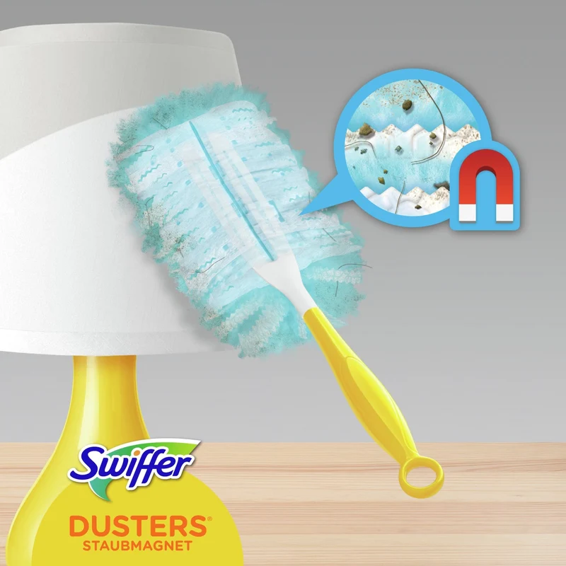 Swiffer Staubmagnet Duster Kit, Handgriff + 3 oder 7 Tücher