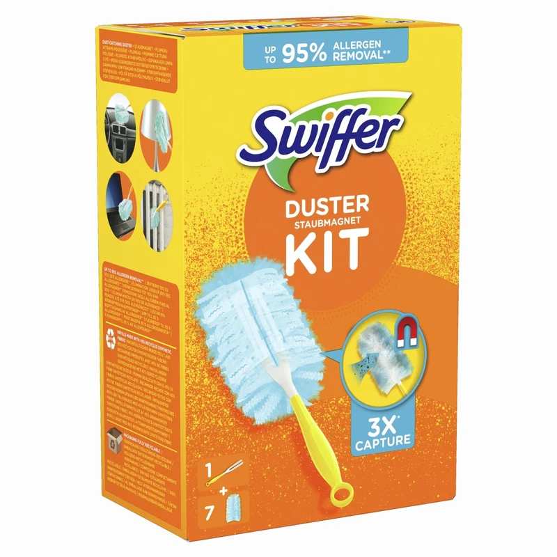 Swiffer Staubmagnet Duster Kit, Handgriff + 3 oder 7 Tücher