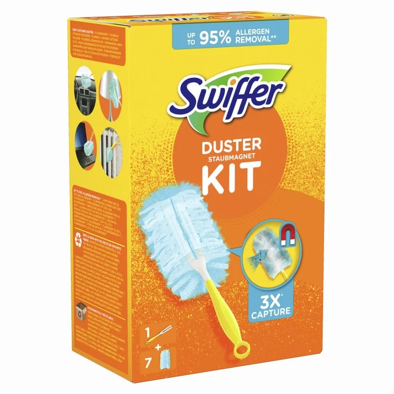 Swiffer Staubmagnet Duster Kit, Handgriff + 3 oder 7 Tücher