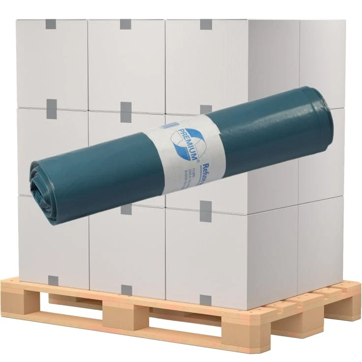DEISS PREMIUM Abfallsack 120 Liter blau, ca. 1130 g/Rolle, T100