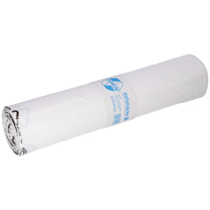 DEISS PREMIUM Müllsäcke 120 Liter weiß, Typ 60