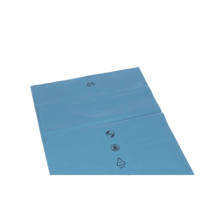 DEISS PREMIUM Abfallsack 180 Liter blau mit Seitenfalte, Typ 150