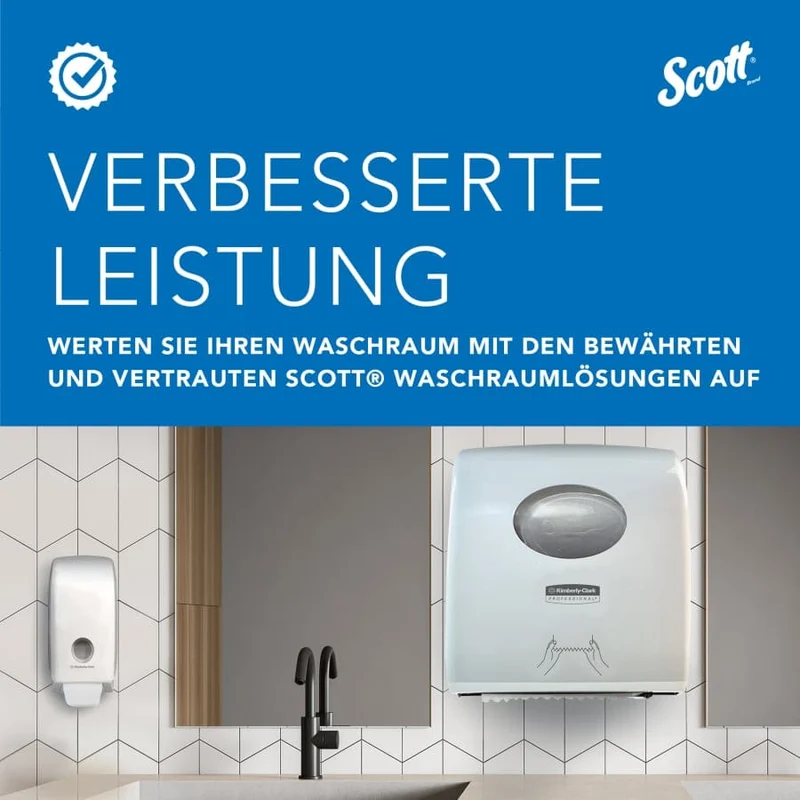 Scott Essential Multifold Papierhandtücher, 1-lagig, 23,4 x 23,9 cm