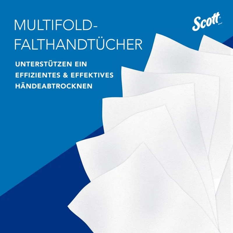 Scott Essential Multifold Papierhandtücher, 1-lagig, 23,4 x 23,9 cm