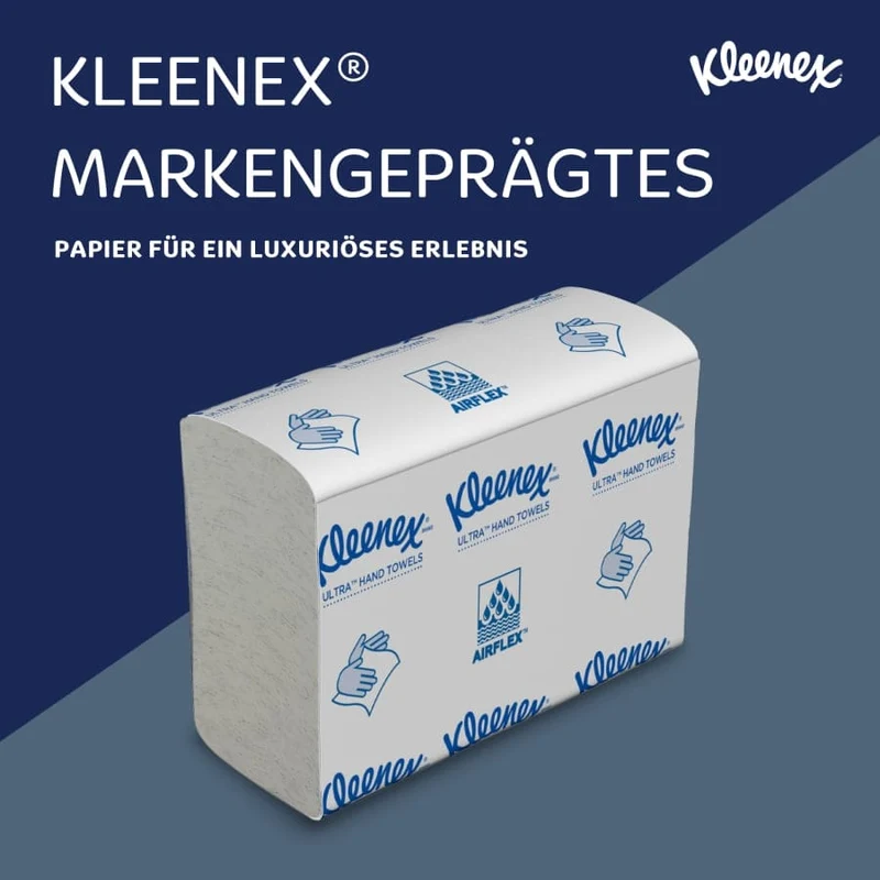 Kleenex Ultra Papierhandtücher Multifold, 2-lagig, 24,1 x 19,1 cm