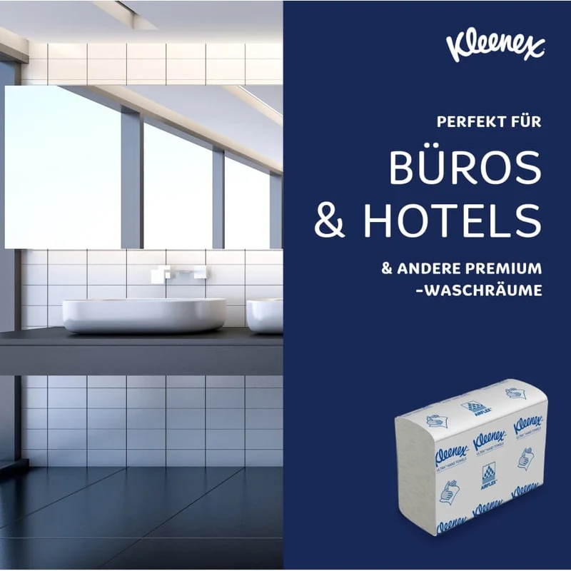 Kleenex Ultra Papierhandtücher Multifold, 2-lagig, 24,1 x 19,1 cm
