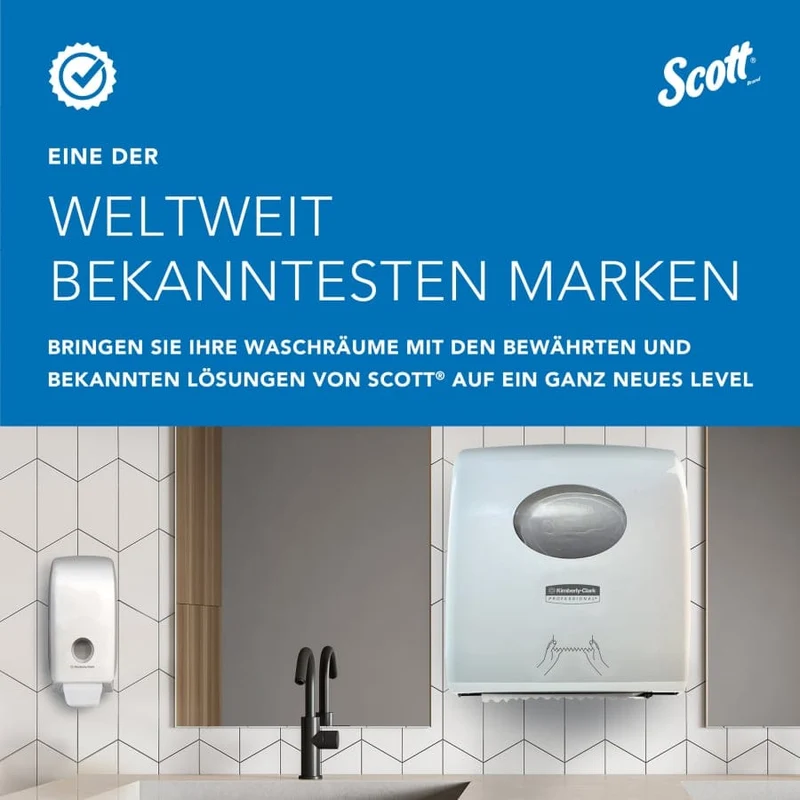 Scott Essential Schaumseife, rosa, 200-ml-Nachfüllbeutel