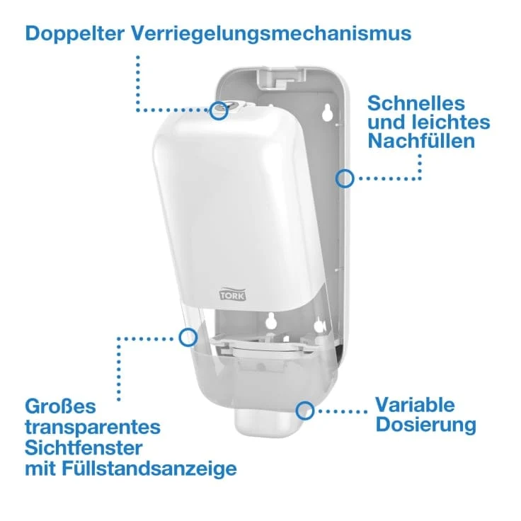 Tork Elevation Spender für Seife und Händedesinfektion S4