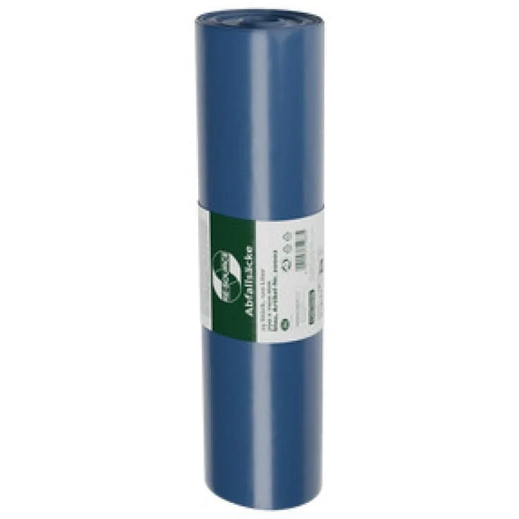 DEISS LDPE Abfallsäcke 120 Liter blau, aus Recycling-LDPE, Typ 60