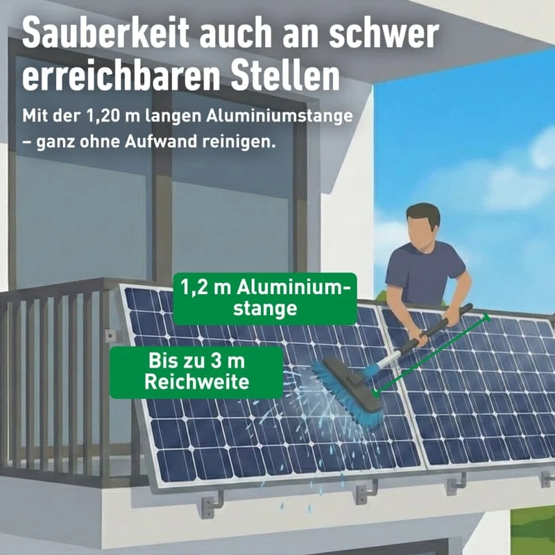 UNGER HighFlow Reinwasser Kit, 1,2 Meter – 3-teiliges Set