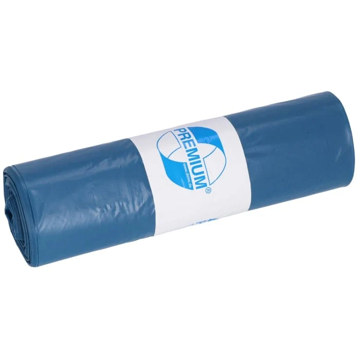 DEISS PREMIUM Abfallsack 35 Liter blau, ca. 500 g/ Rolle, Typ 60