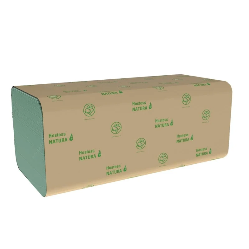 Hostess Natura Handtuchpapier ZZ-Falz, 1-lagig, grün