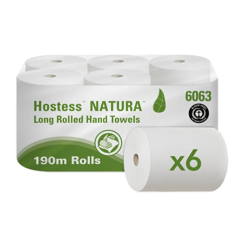 Hostess Natura Handtuchrolle 1-lagig, 190 m, grau