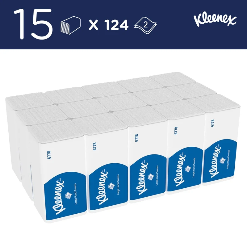 Kleenex Falthandtuchpapier Interfold, 2-lagig, weiß