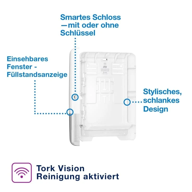 Tork Xpress Spender für Multifold-Handtücher H2, weiß