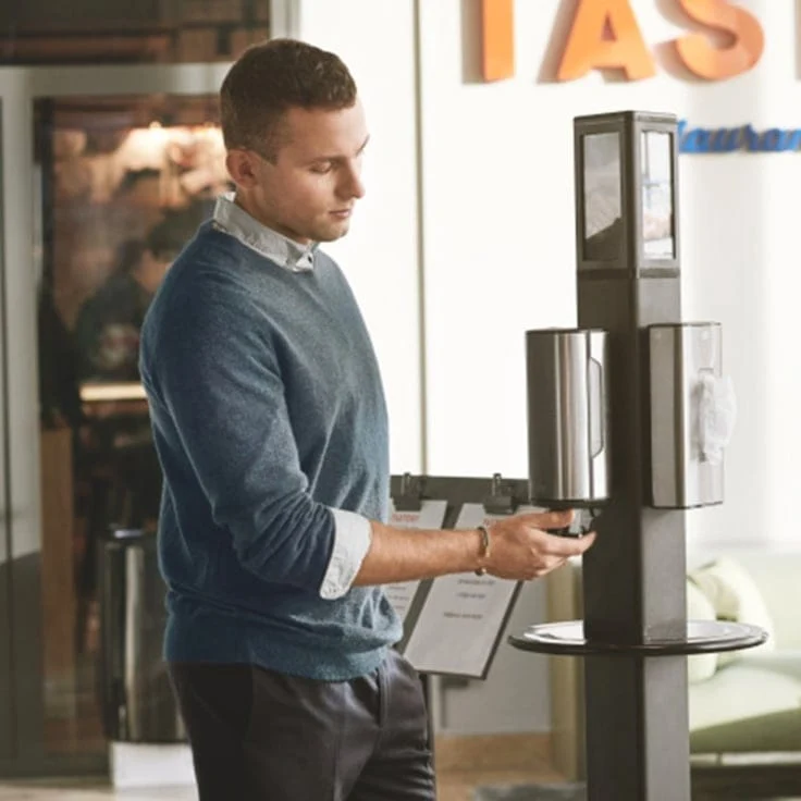 Tork AD-a-Glance Anzeigedisplay für Hygienesäule, transparent