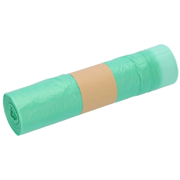 DEISS HDPE-Müllsäcke mit Zugband, 60 Liter, transparent