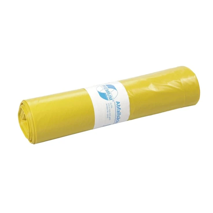 DEISS PREMIUM Abfallsack 120 Liter gelb, ca. 1770 g/Rolle, T100