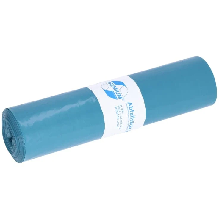 DEISS PREMIUM Abfallsack 120 Liter blau, ca. 1590 g/Rolle, T80
