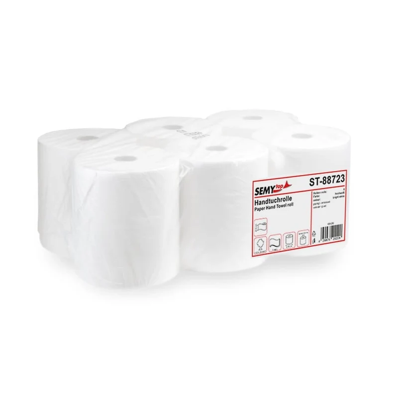SemyTop Handtuchrolle, 21 cm, Ø 19 cm, Zellstoff, 6 Rollen