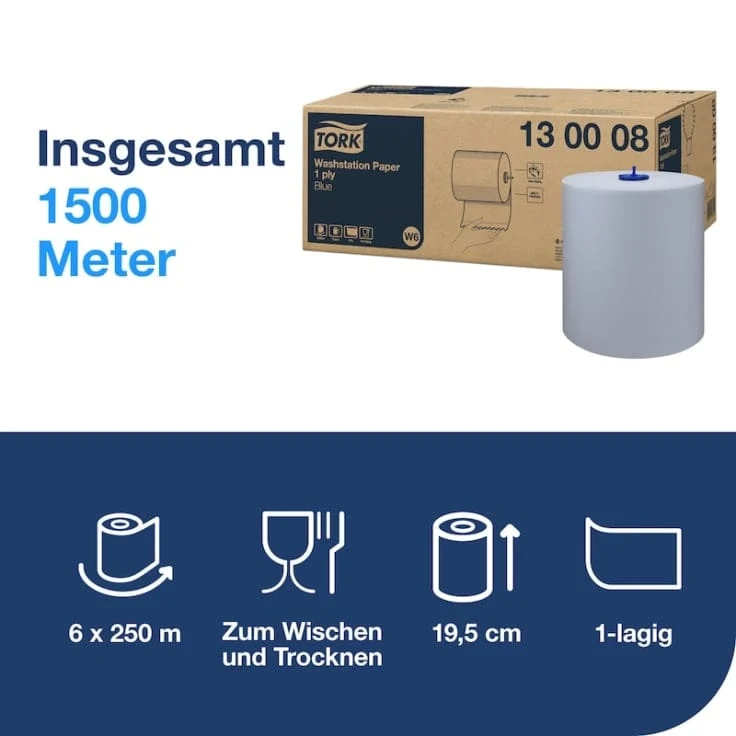 Tork Standard-Papierwischtücher W6 1-lagig, 250 m
