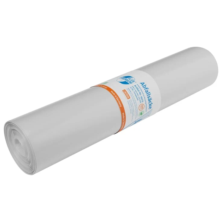 DEISS PREMIUM PLUS Müllsack 120L transparent „Einsteiger“ Typ 60