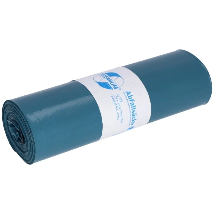 DEISS PREMIUM Abfallsack 70 Liter blau, ca. 1270 g/ Rolle, T100