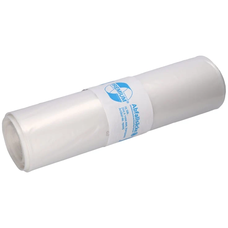 DEISS PREMIUM Abfallsack 120 Liter transp. 2300 g/Rolle, Typ 100