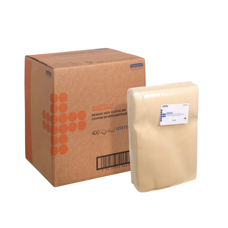 Kimtech® Auto Primär Tack Wischtücher - flaches Tuch / Weiß - 4 Bags x 100 Sheets | Karton (4 Beutel)