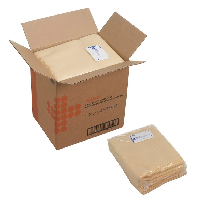 Kimtech® Auto Primär Tack Wischtücher - flaches Tuch / Weiß - 4 Bags x 100 Sheets | Karton (4 Beutel)