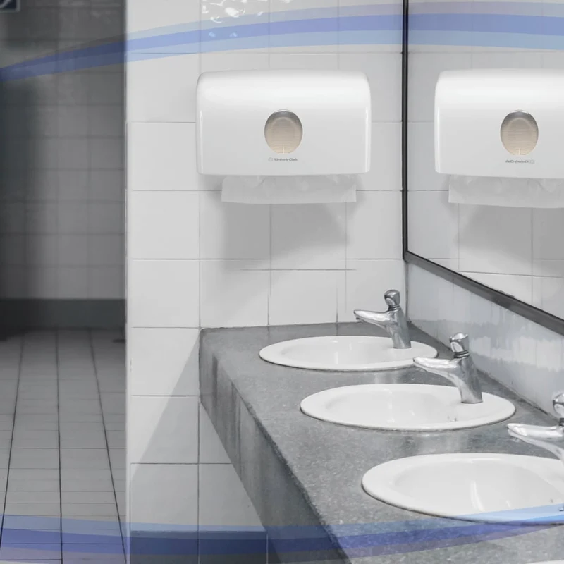 Aquarius™ Spender für gefaltete Handtücher - MultiFold / Weiß /Klein - 1 Dispenser | Karton (1 Spender)
