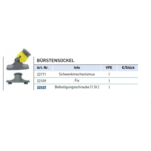 UNGER Bürstensockel