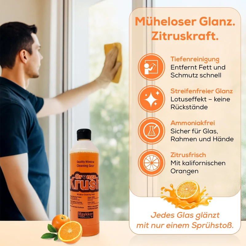 Maykker Orange Krush Glasreiniger