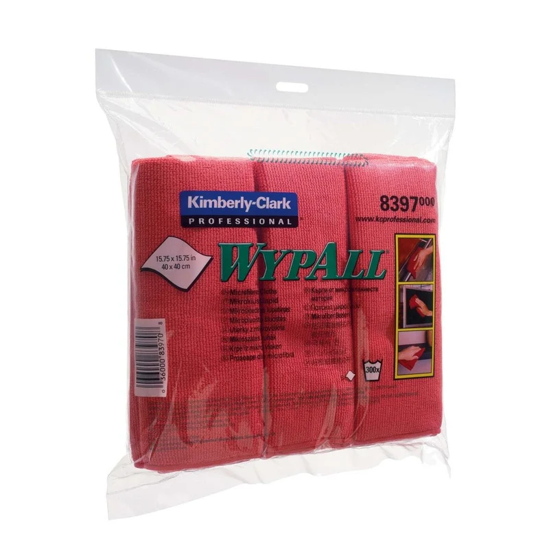WypAll® Mikrofasertücher - flaches Tuch / 40 x 40 cm