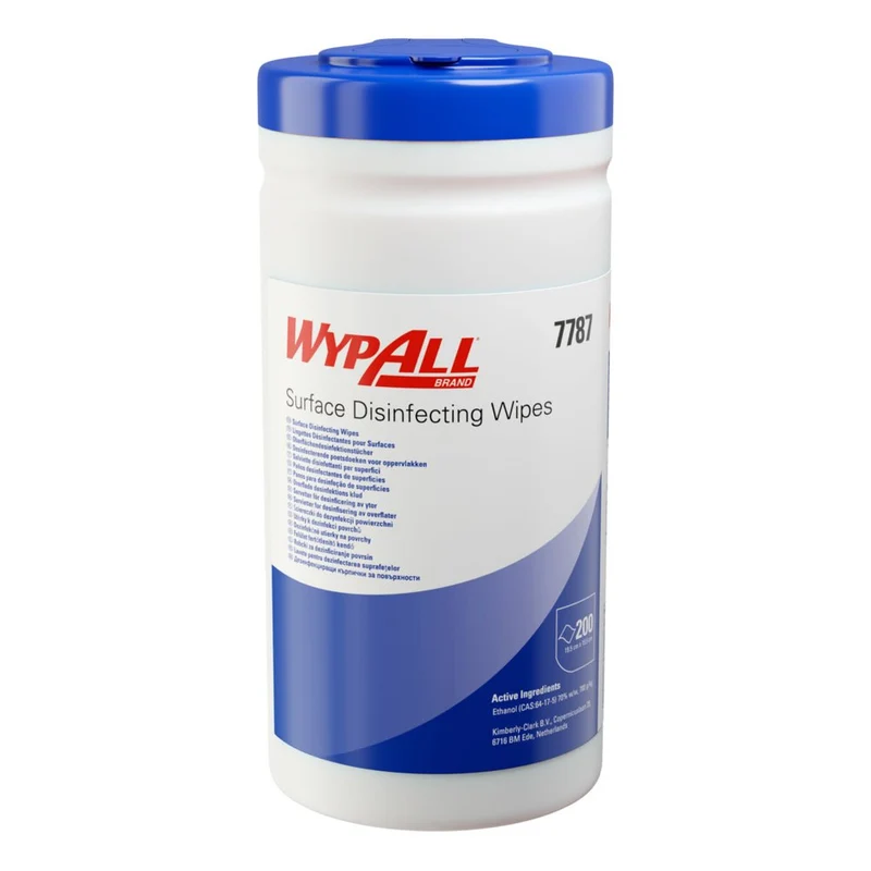 WypAll® Flächendesinfektionstücher - Spendereimer / Weiß /200 - 10 Tubs x 200 Sheets | Karton (10 Eimer)