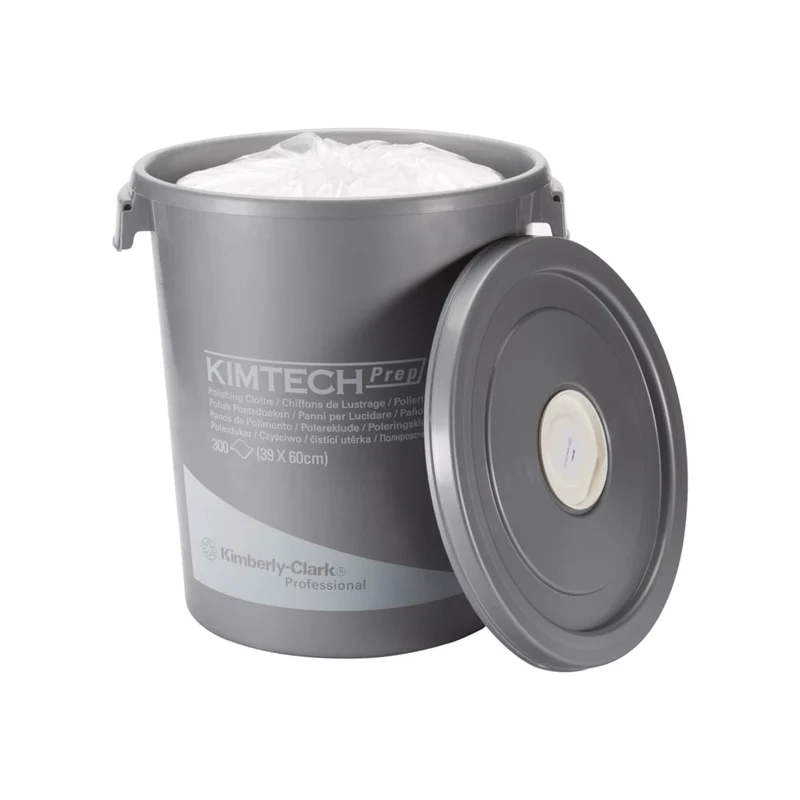 Kimtech® Poliertücher - Spendereimer / Weiß - 1 Bucket x 300 Sheets | Karton (1 Spendereimer)