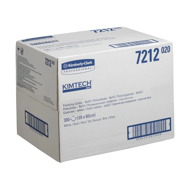 Kimtech® Poliertücher - Nachfüllpack / Weiß - 1 Refill x 300 Sheets | Karton (1 Nachfüllpackung)