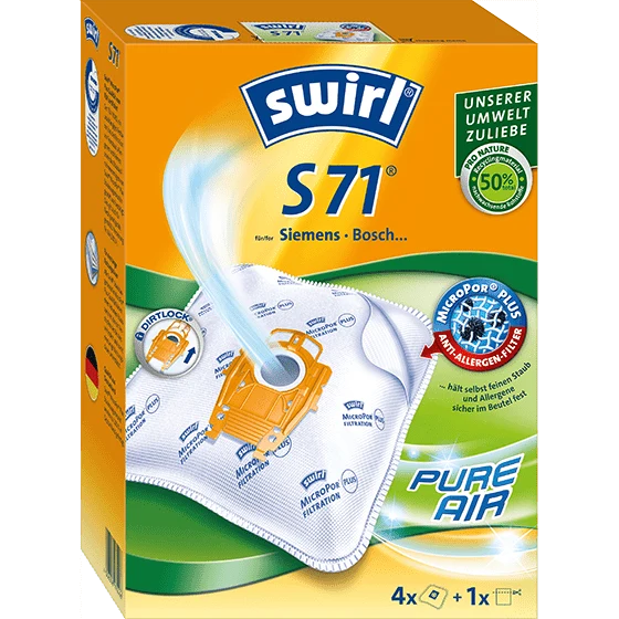 SWIRL Staubsaugerbeutel S 71 mit MicroPor Plus-Filter