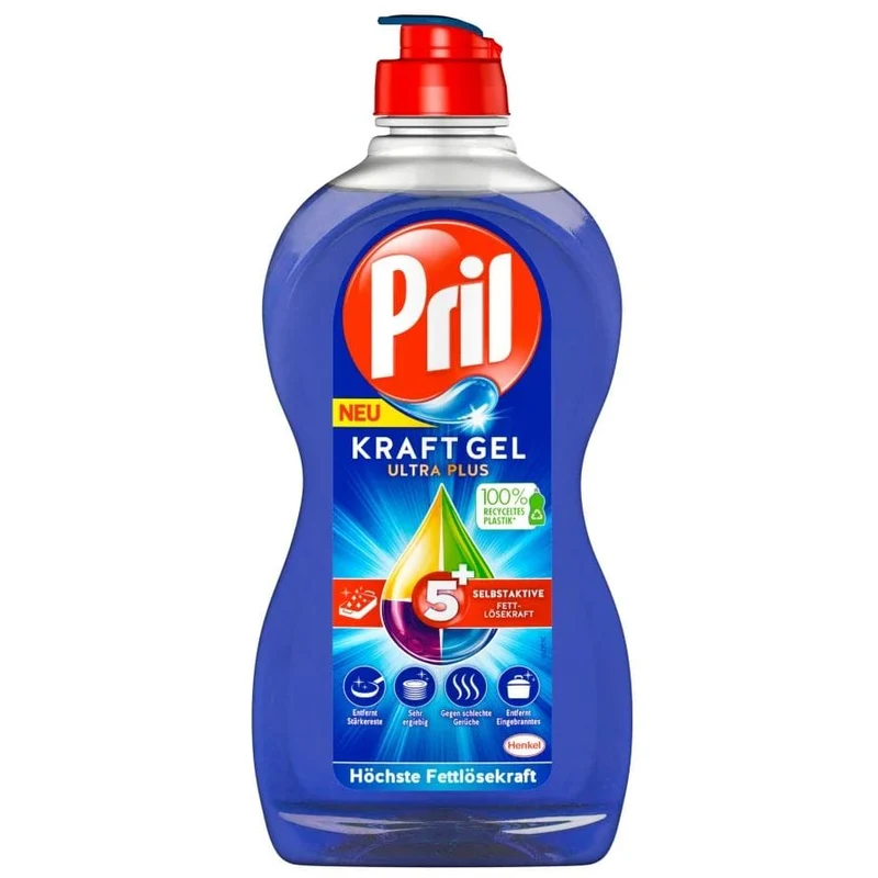 Pril Kraft-Gel Ultra Plus Handspülmittel, 450 ml